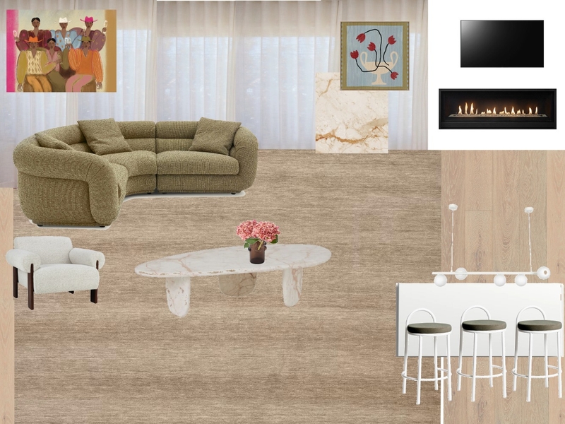 NEW living room Interior Design Mood Board by HARDWELL STUDIOS
