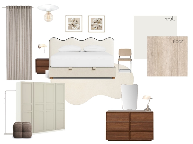 leanyer budget no demo bedrooms Interior Design Mood Board by Sonya Ditto