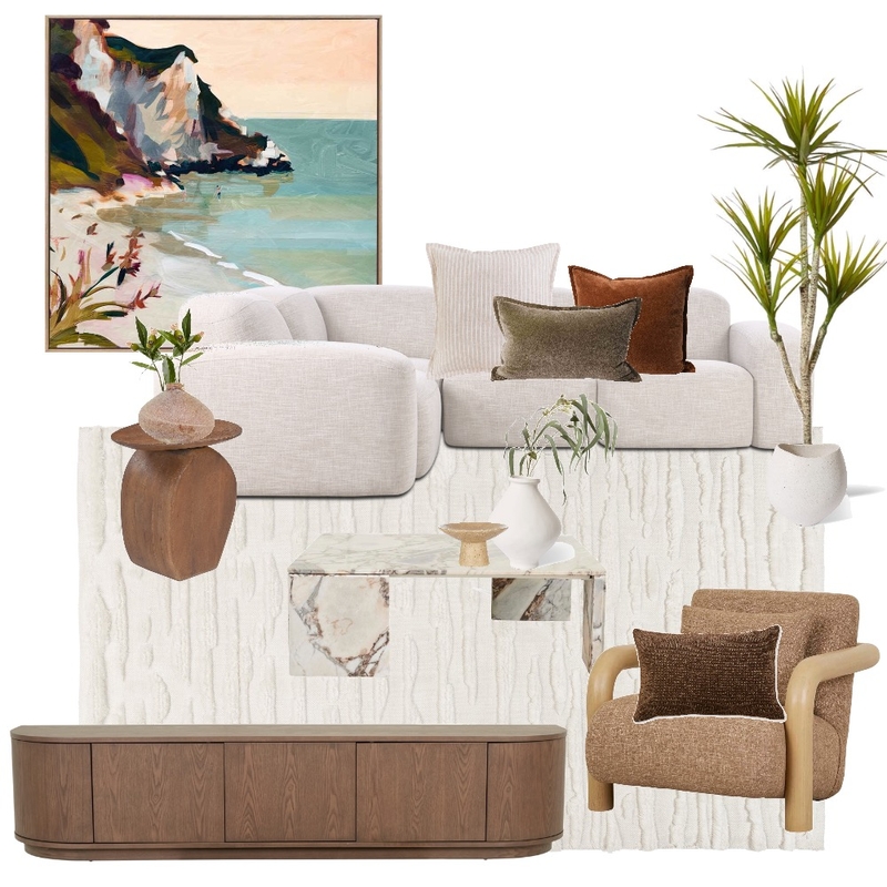 Australian Contemporary living Interior Design Mood Board by CiaanClarke