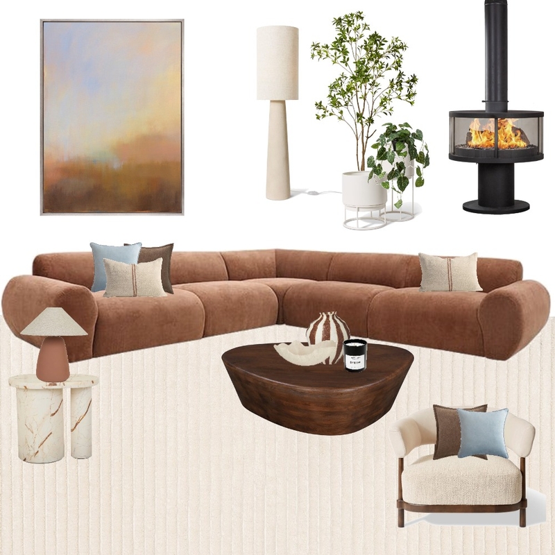'Daybreak' - contemporary Australian living room Interior Design Mood Board by theacrowley