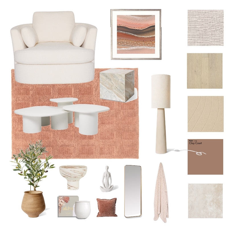 Retreat Moodboard Interior Design Mood Board by Steph@curatedcollective.com.au