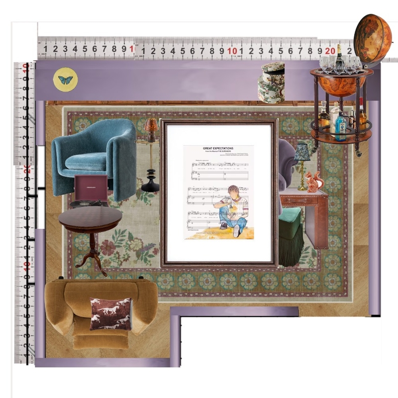 Library Interior Design Mood Board by dl2407