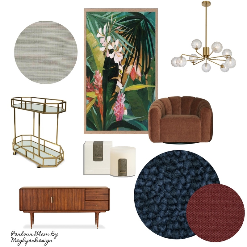 Parlour Glam Interior Design Mood Board by Meg Ryan Design Parlour Glam Interior Design Mood Board by Meg Ryan Design