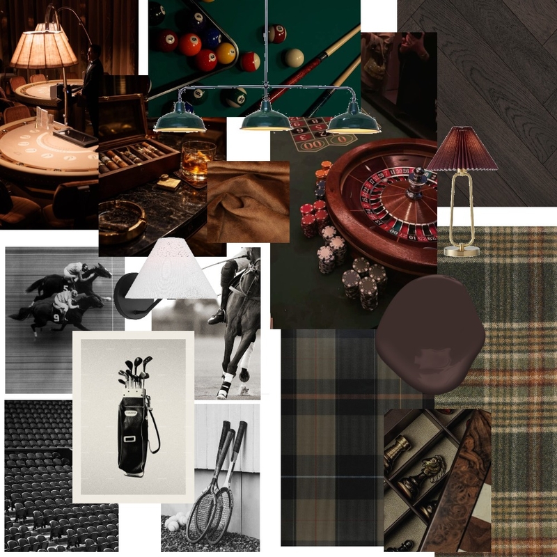 Rec Room Interior Design Mood Board by Tia Rose Interiors