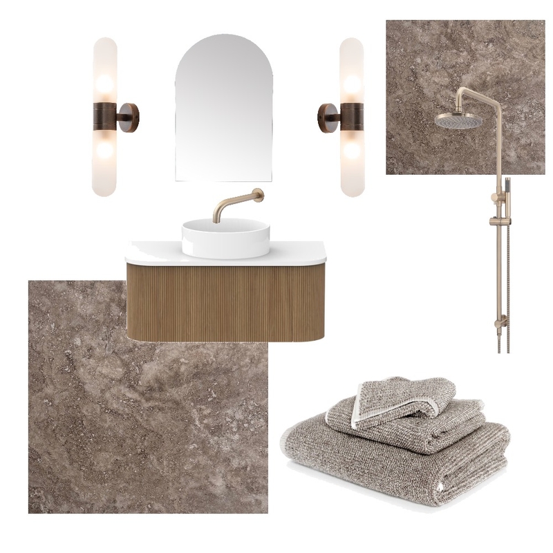 Our darker tone bathroom Interior Design Mood Board by BLYF Interiors