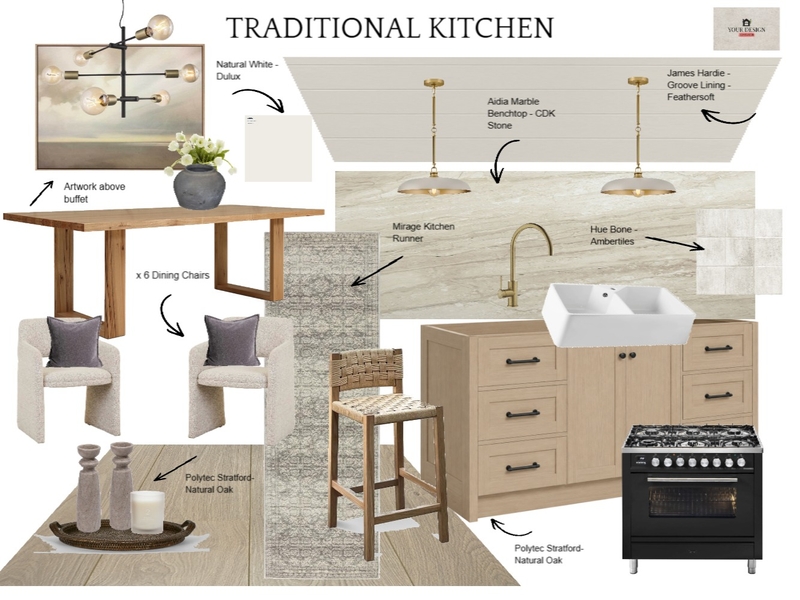 Traditional Neutral Kitchen Interior Design Mood Board by Your Design Companion Traditional Neutral Kitchen Interior Design Mood Board by Your Design Companion