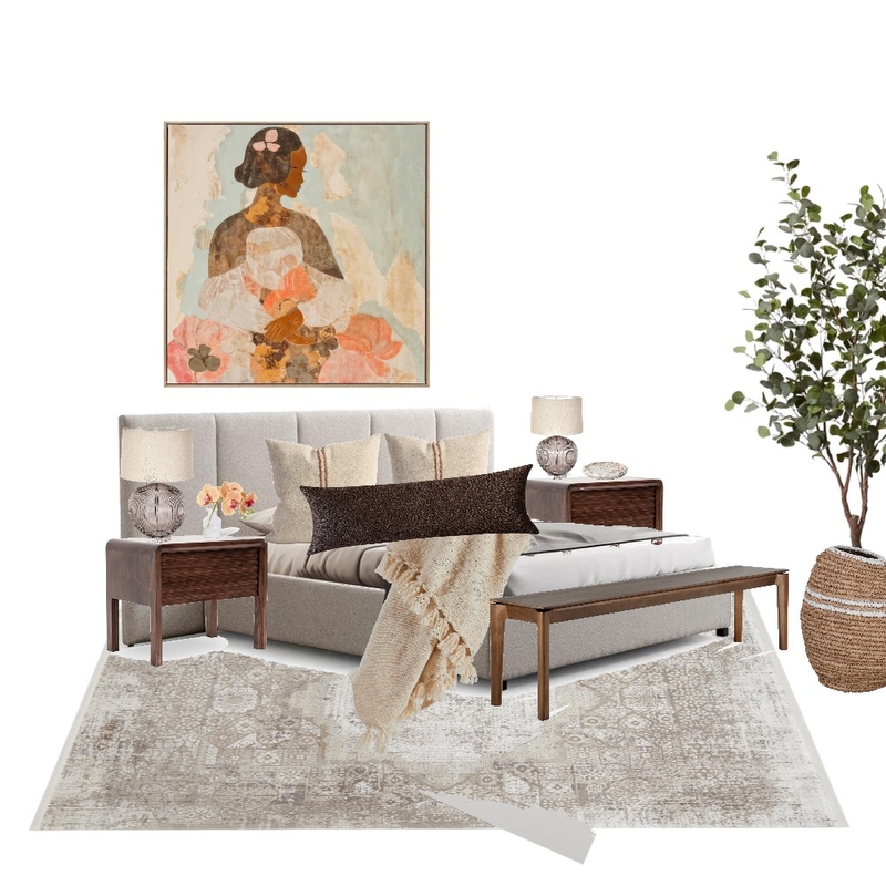 bedroom Interior Design Mood Board by studio.mellō