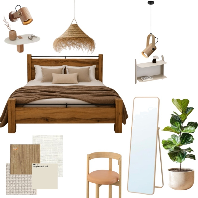 לוח השראה- יחידת הורים Interior Design Mood Board by חמדה