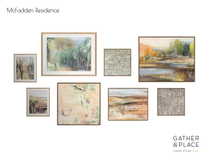 McFadden Residence Hallway Option Interior Design Mood Board by Gather & Place