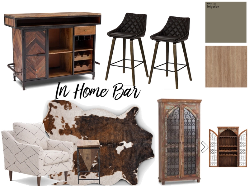 Home Bar Interior Design Mood Board by Beverly Zaske