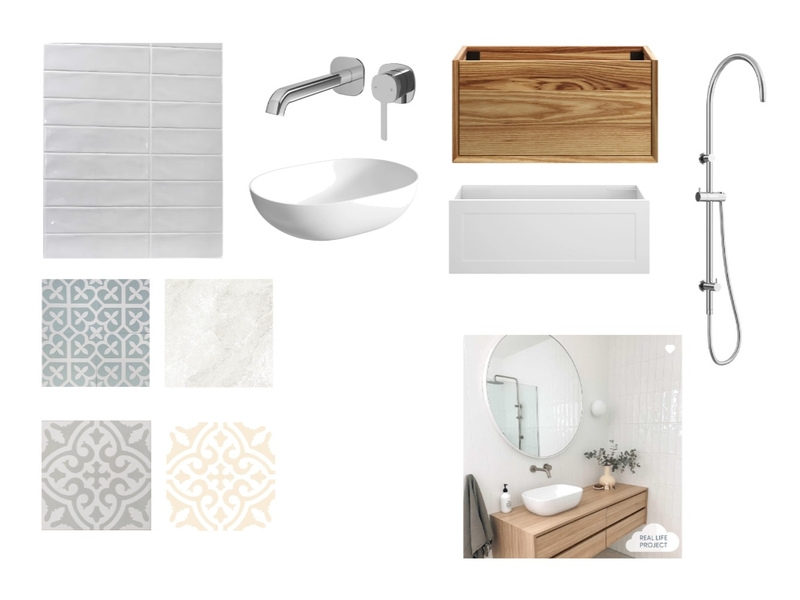 bathroom white option Interior Design Mood Board by erlo