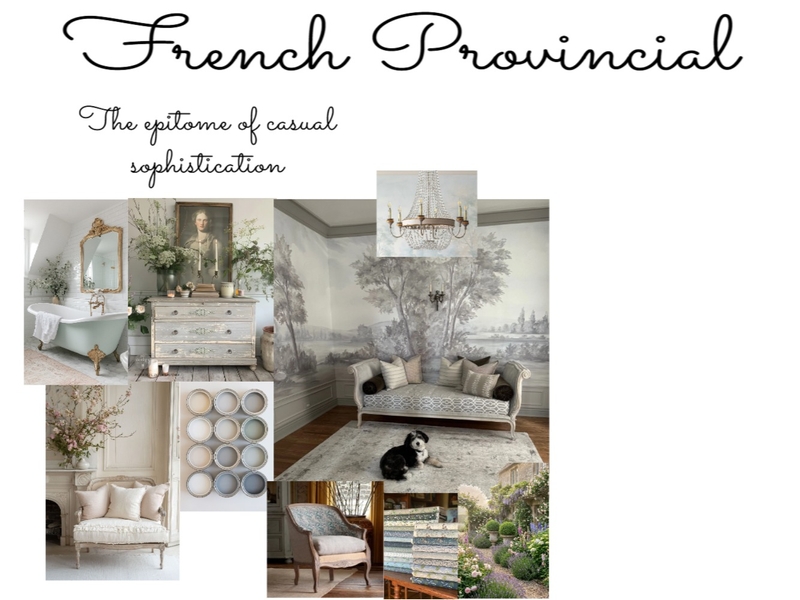 French Provincial Mood Board Interior Design Mood Board by shelleylakeyoung