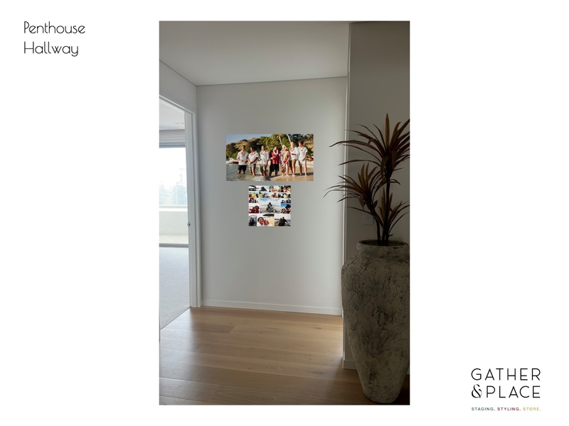 Penthouse Hallway Interior Design Mood Board by Gather & Place