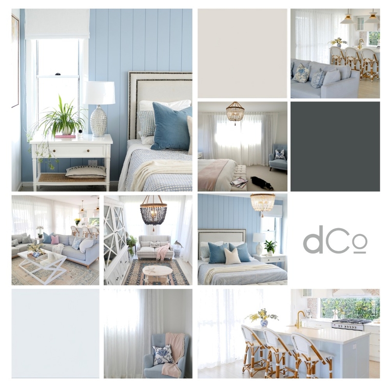 Noosa White Sheer Curtains | Coastal Hamptons Interior Design Mood Board by DrapeCo