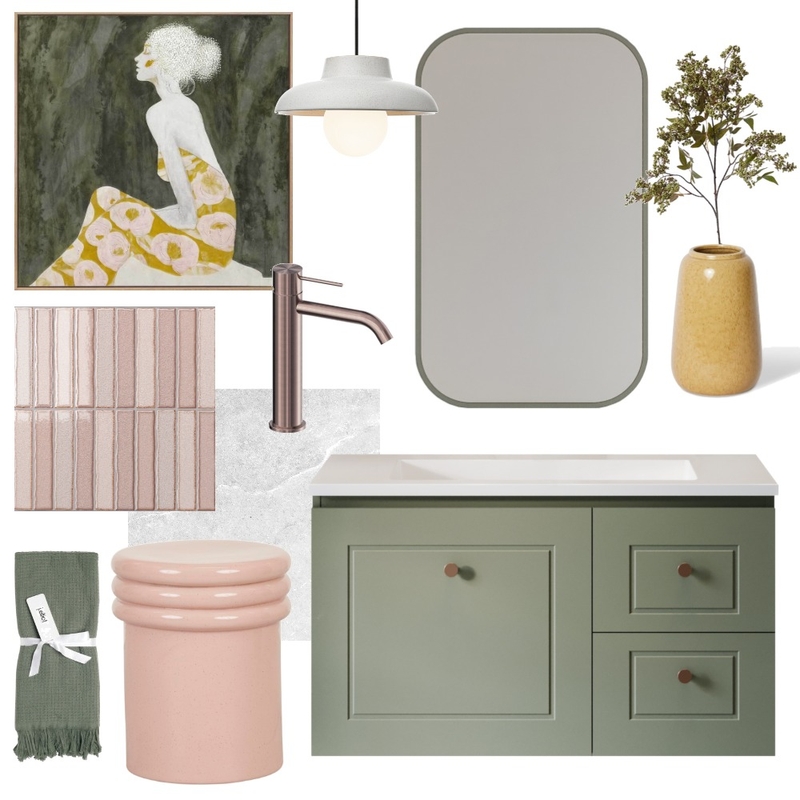 Sage & Sorbet | Nevada Classic with Jazz Arch Frame Mirror Interior Design Mood Board by Timberline