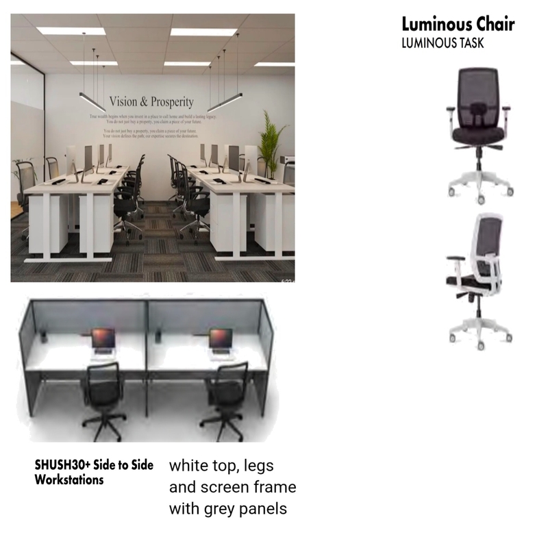 Work space Interior Design Mood Board by MiraDesigns