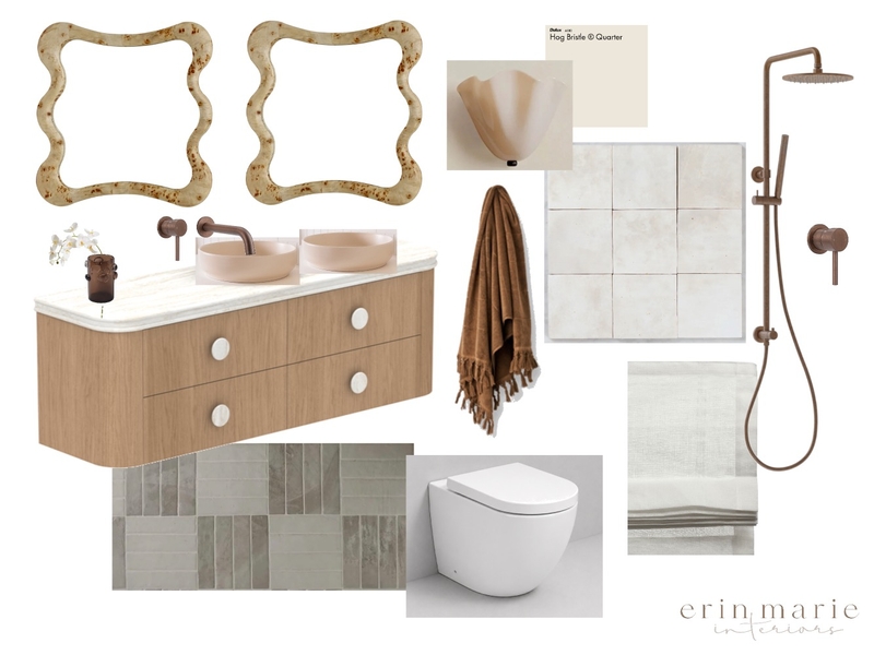 Ensuite Interior Design Mood Board by erinmariejackson