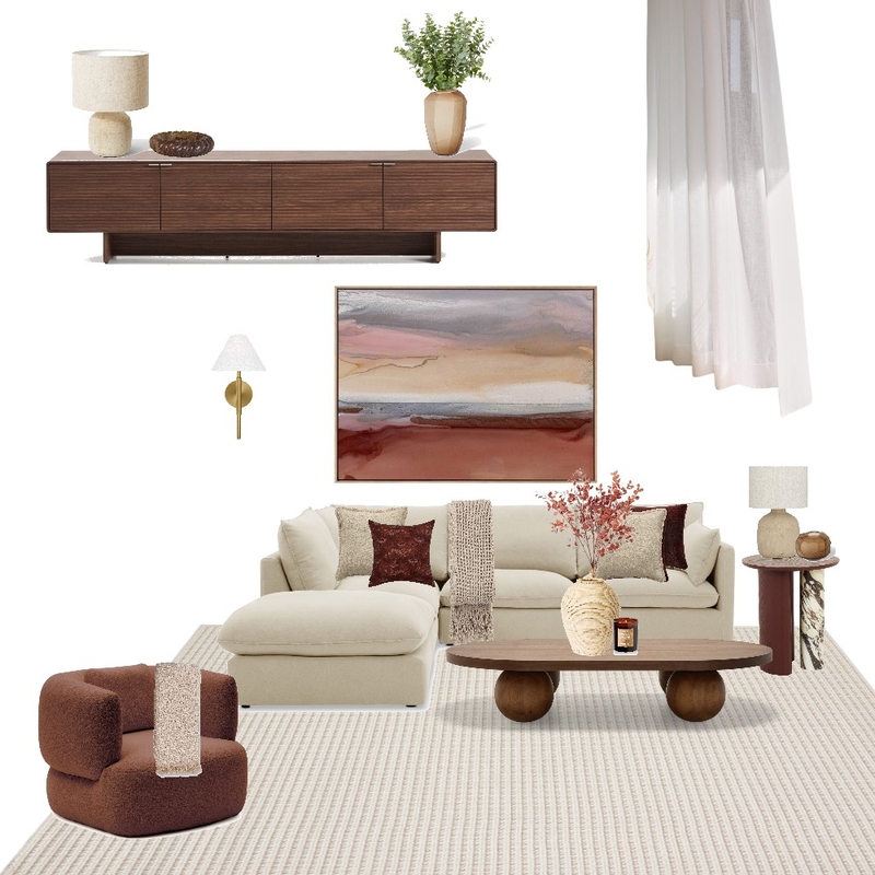 Living Room Stressful Home Interior Design Mood Board by studiomello