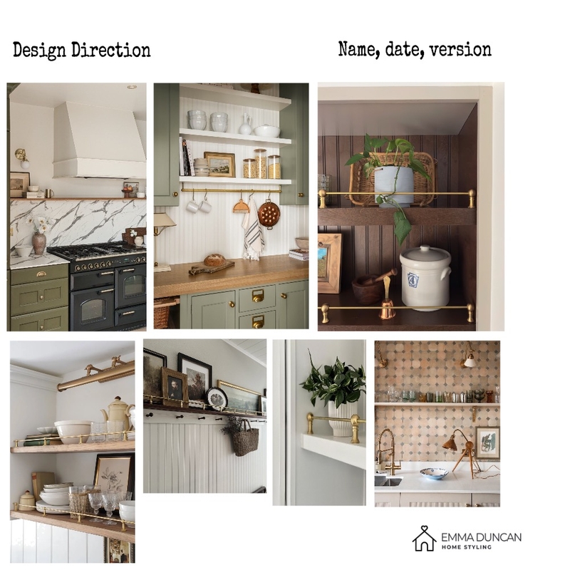 Design Direction MASTER Interior Design Mood Board by Emma Duncan Home Styling