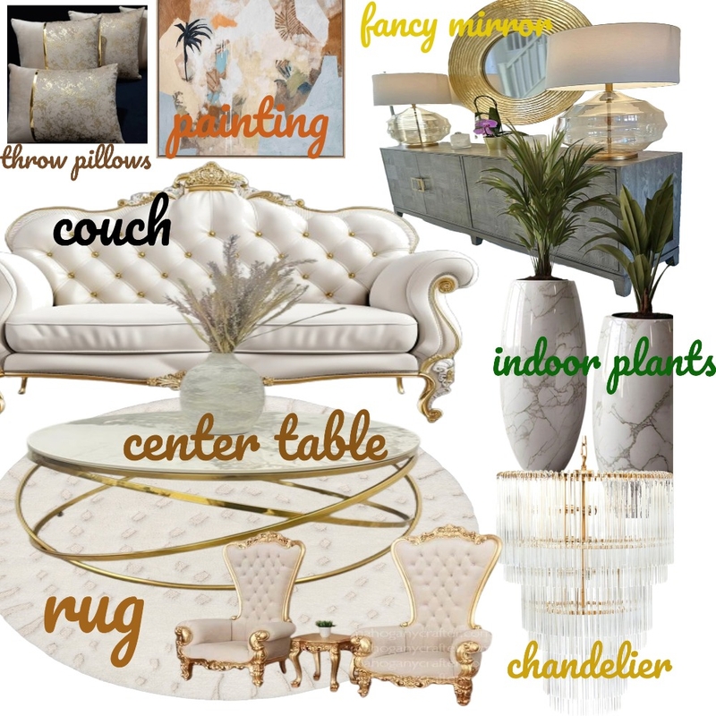 Classic living room Interior Design Mood Board by Otobong