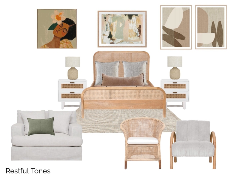 Restful Tones Interior Design Mood Board by lauren-b