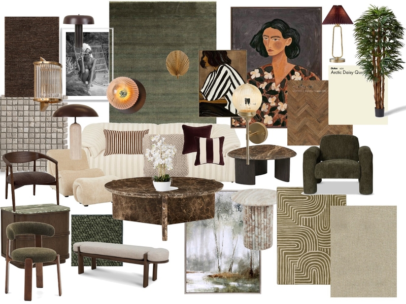 Art Deco NYC Carribean Interior Design Mood Board by artfulcollective