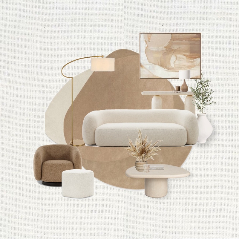 Textured Lounge - Natural Interior Design Mood Board by Carley Design Studio Textured Lounge - Natural Interior Design Mood Board by Carley Design Studio