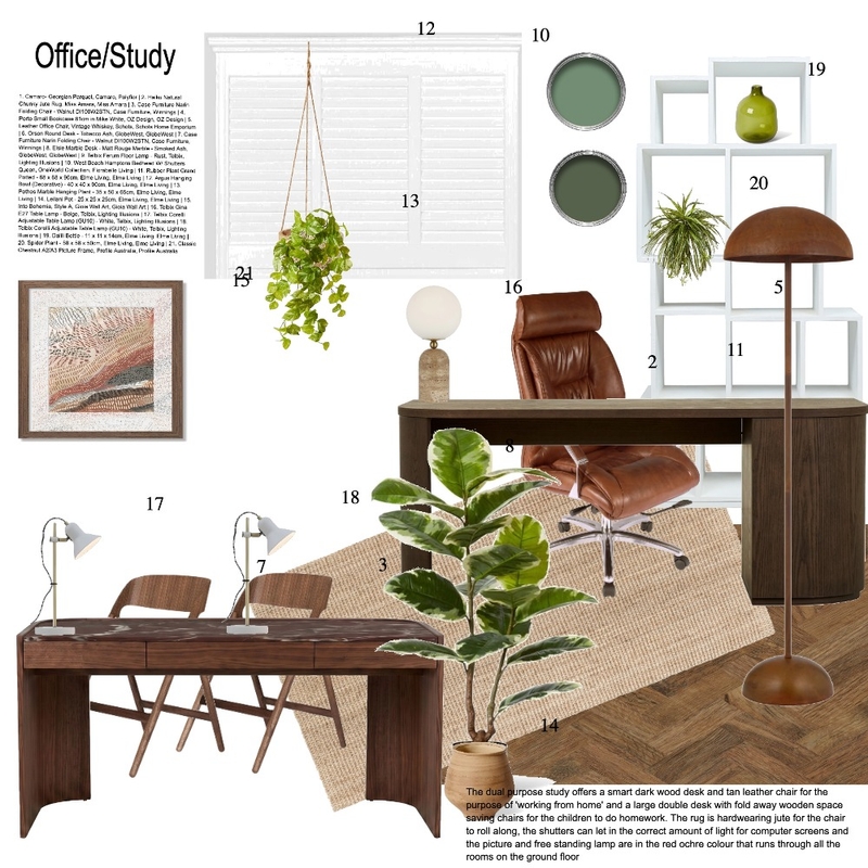 Office / Study - SAMPLE BOARD Interior Design Mood Board by SarBearDesi Office / Study - SAMPLE BOARD Interior Design Mood Board by SarBearDesi