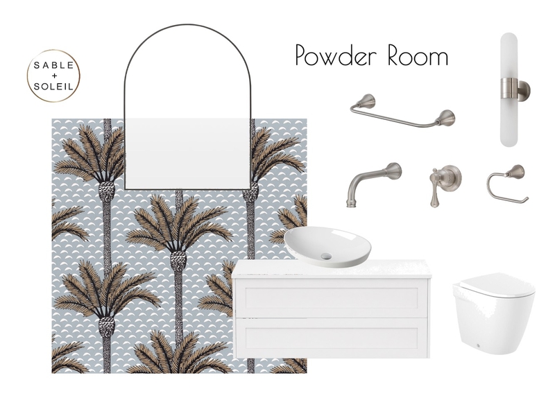 Marseilles Art - Powder Room 2 Interior Design Mood Board by Sable + Soleil