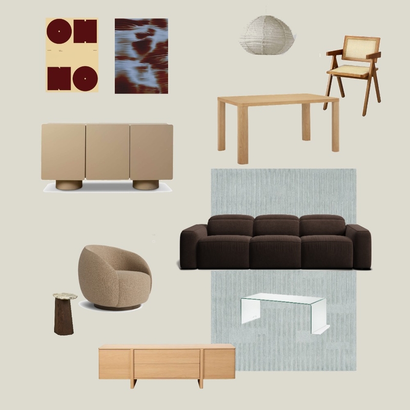 Living/Dining Interior Design Mood Board by c_laretriffett
