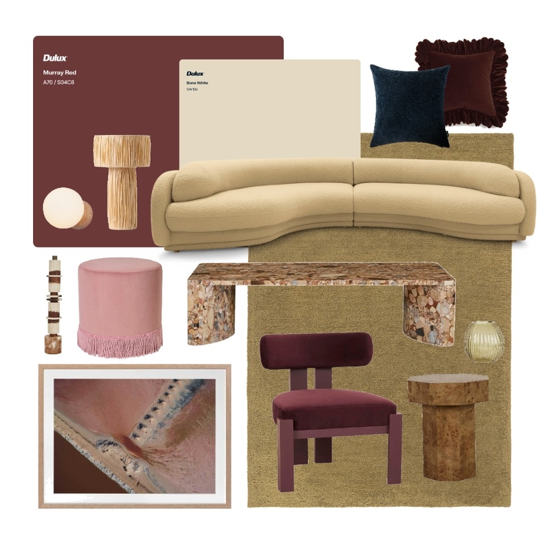 Dulux Treasure Moodboard Interior Design Mood Board by Genevieve Erougian
