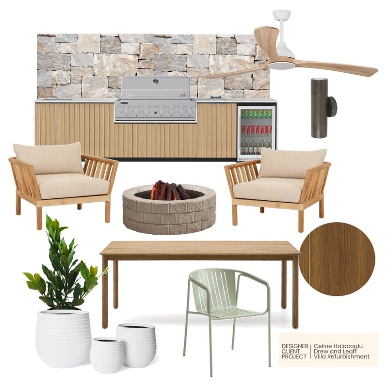Drew and Leah Outdoor Living Digital Sample Board Interior Design Mood Board by c.halacoglu@hotmail.com