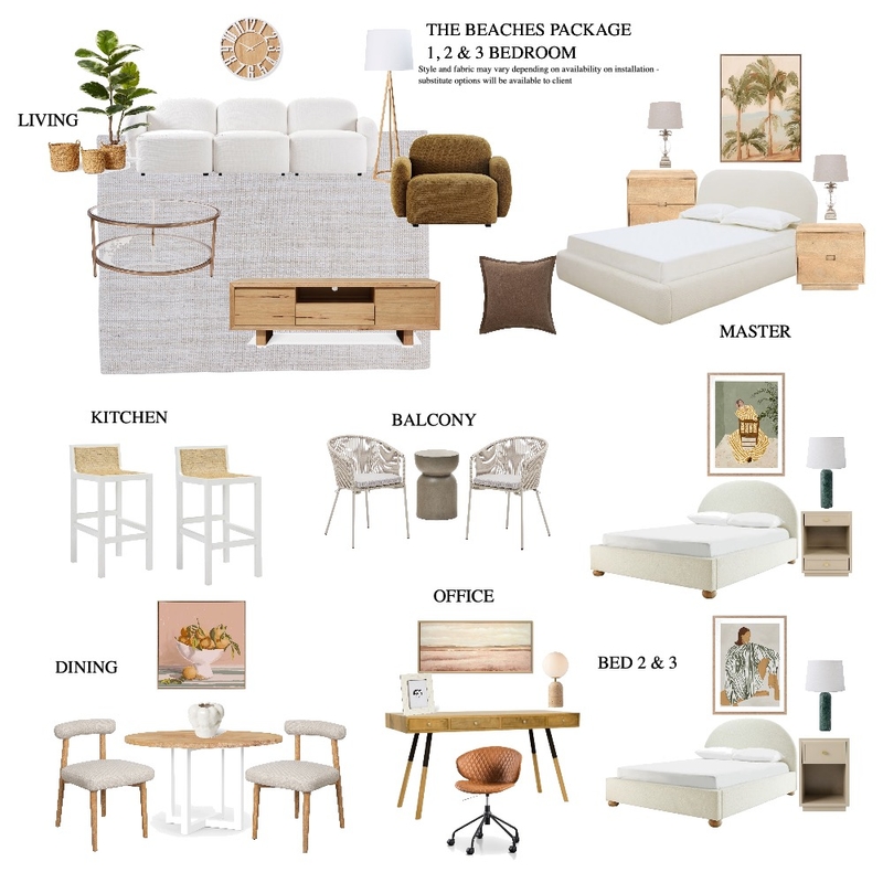 The Beaches Package Interior Design Mood Board by Nueproperty The Beaches Package Interior Design Mood Board by Nueproperty