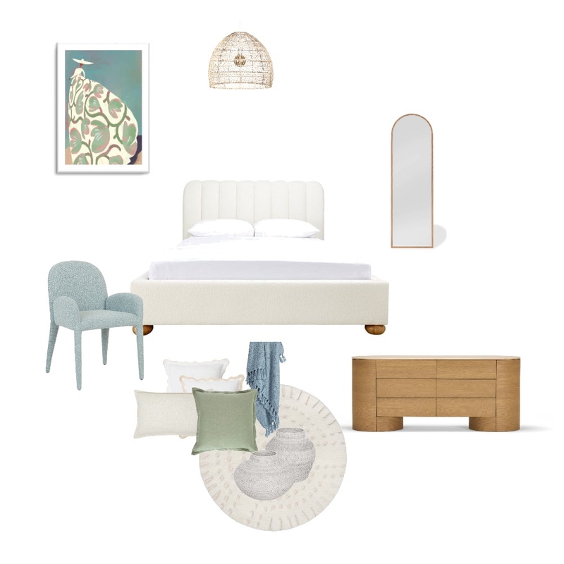 Bedroom - Art as a starting point Interior Design Mood Board by carolynporteous Bedroom - Art as a starting point Interior Design Mood Board by carolynporteous