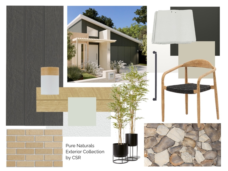 Pure Naturals Exterior Collection Interior Design Mood Board by CSR Limited