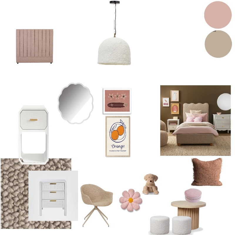 moodboard habitacion nena Interior Design Mood Board by ponzogabriela