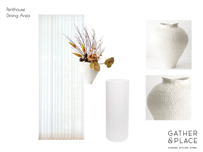 Penthouse Dining Area Interior Design Mood Board by Gather & Place
