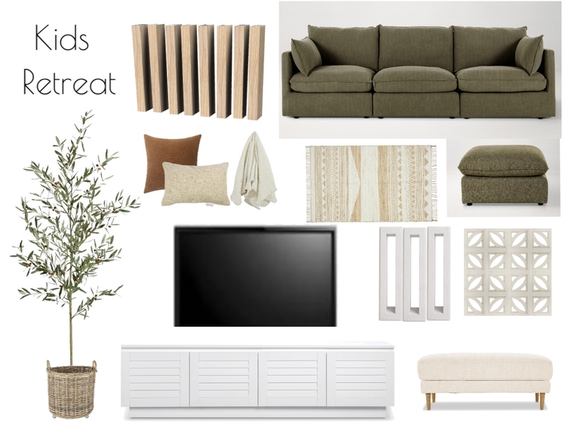 Erin Kids retreat Interior Design Mood Board by Style by Sisters
