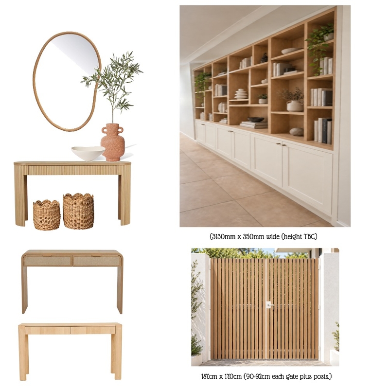 68 Foss St Bicton Hallway Moodboard Interior Design Mood Board by Amanda Lee Interiors