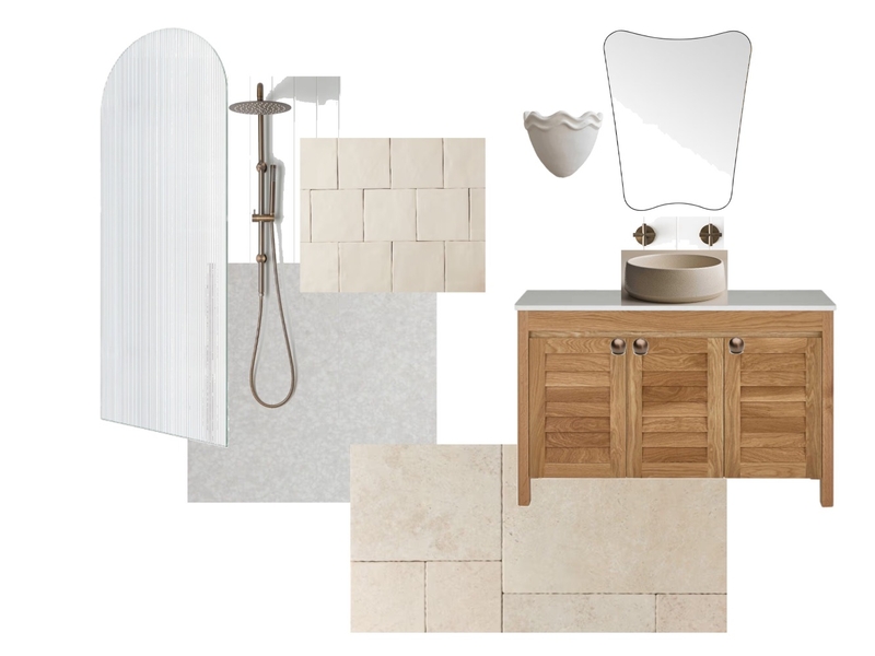 Montrose Ensuite Updated Interior Design Mood Board by Jorja Clair Interiors