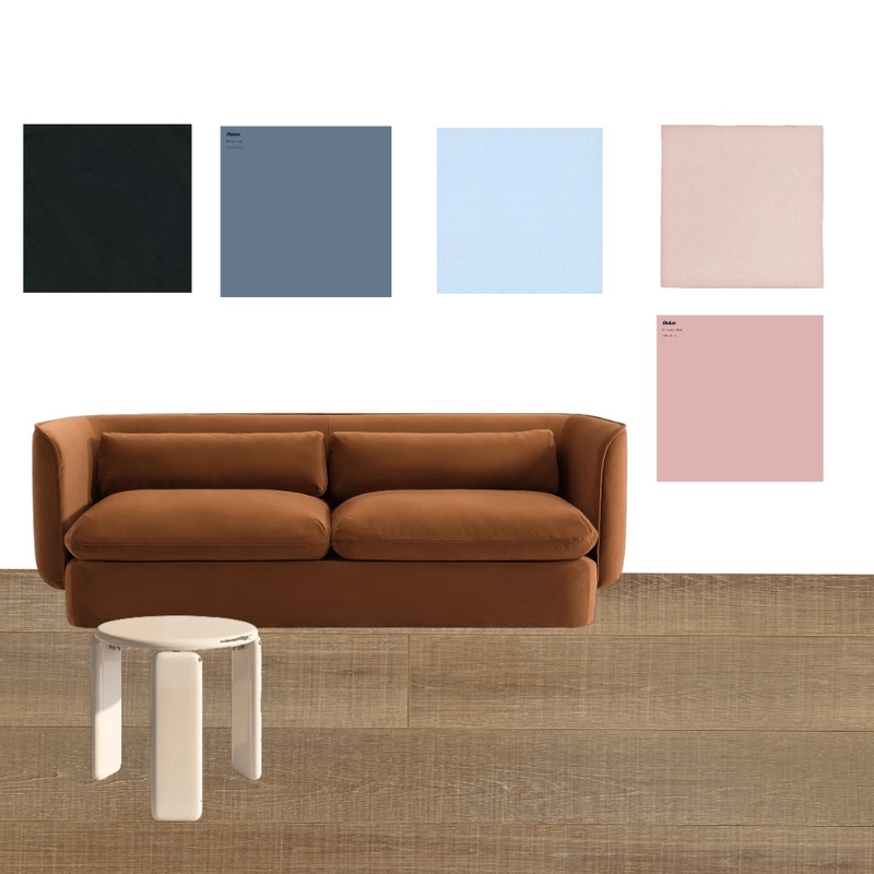 Orange couch Interior Design Mood Board by Bost