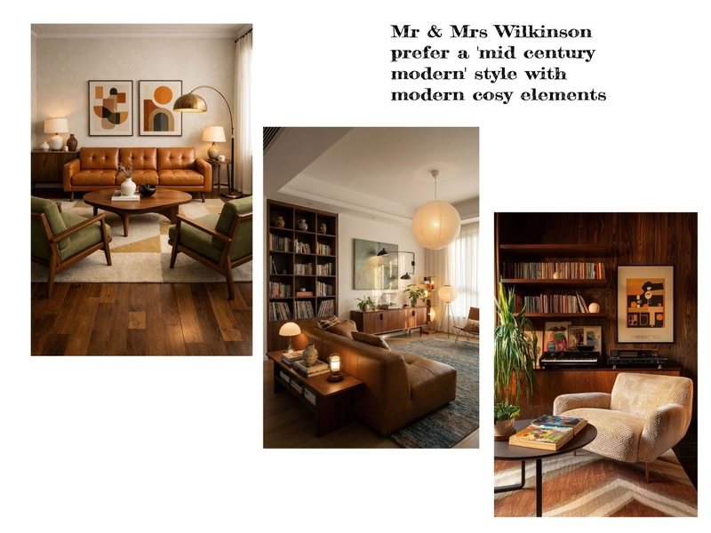 Mr & Mrs Wilkinson - Style Board Interior Design Mood Board by SarBearDesi