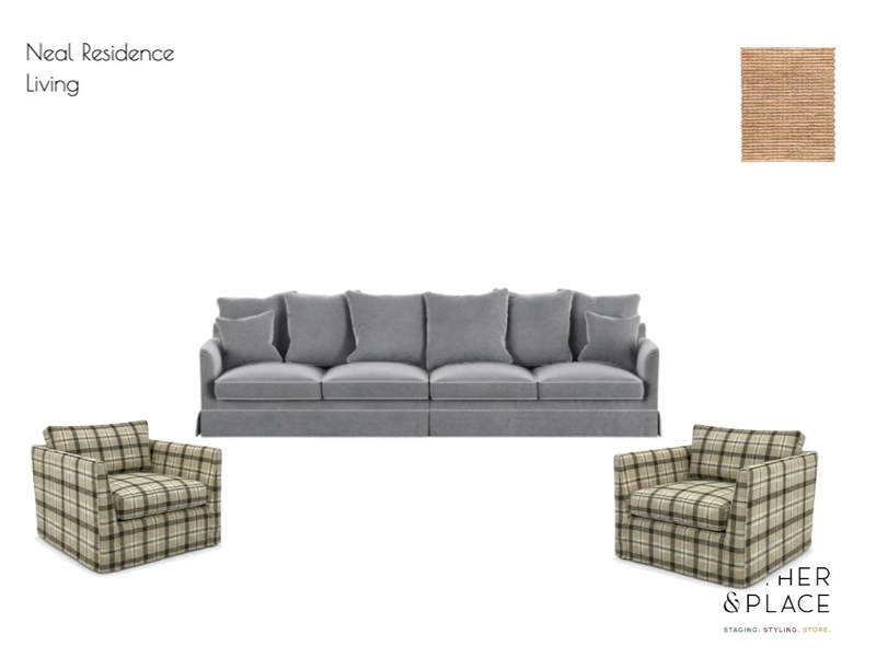 Neal Residence Living Interior Design Mood Board by Gather & Place