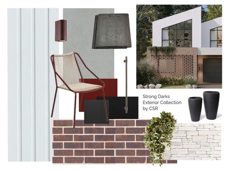 Strong Darks Exterior Collection Interior Design Mood Board by CSR Limited