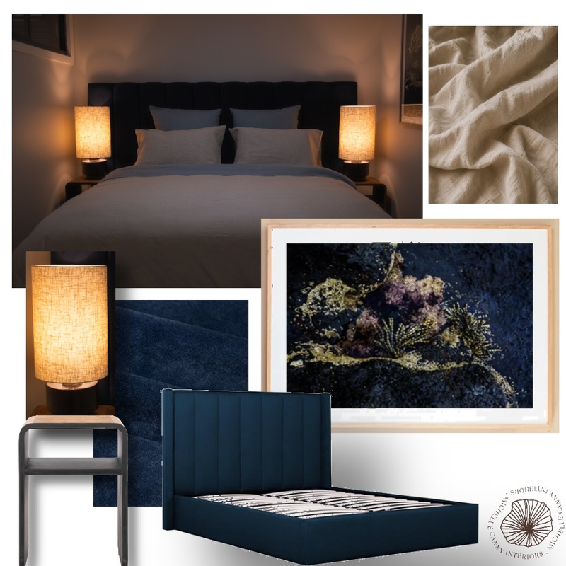 Bedroom - Nelson Bay Escape - Boutique Accomodation Interior Design Mood Board by Michelle Canny Interiors