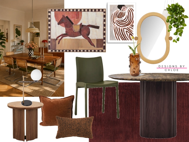 Keilor East Mid Century Home Interior Design Mood Board by Designs by Chloe