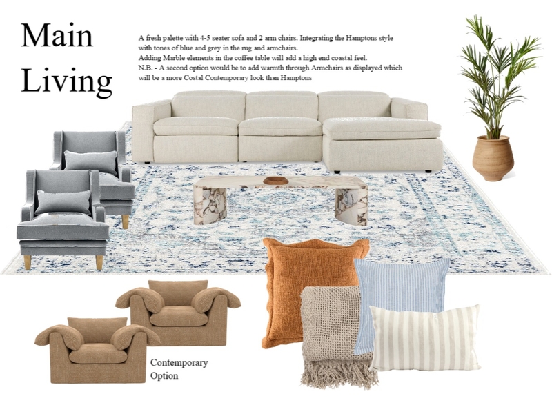Main Living Interior Design Mood Board by Annie May Interiors Main Living Interior Design Mood Board by Annie May Interiors