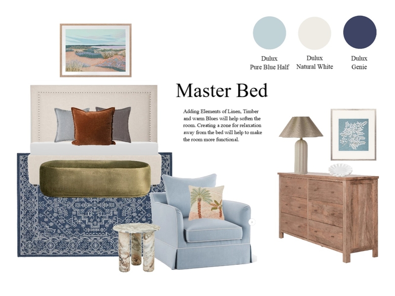 Master Bedroom Interior Design Mood Board by Annie May Interiors Master Bedroom Interior Design Mood Board by Annie May Interiors