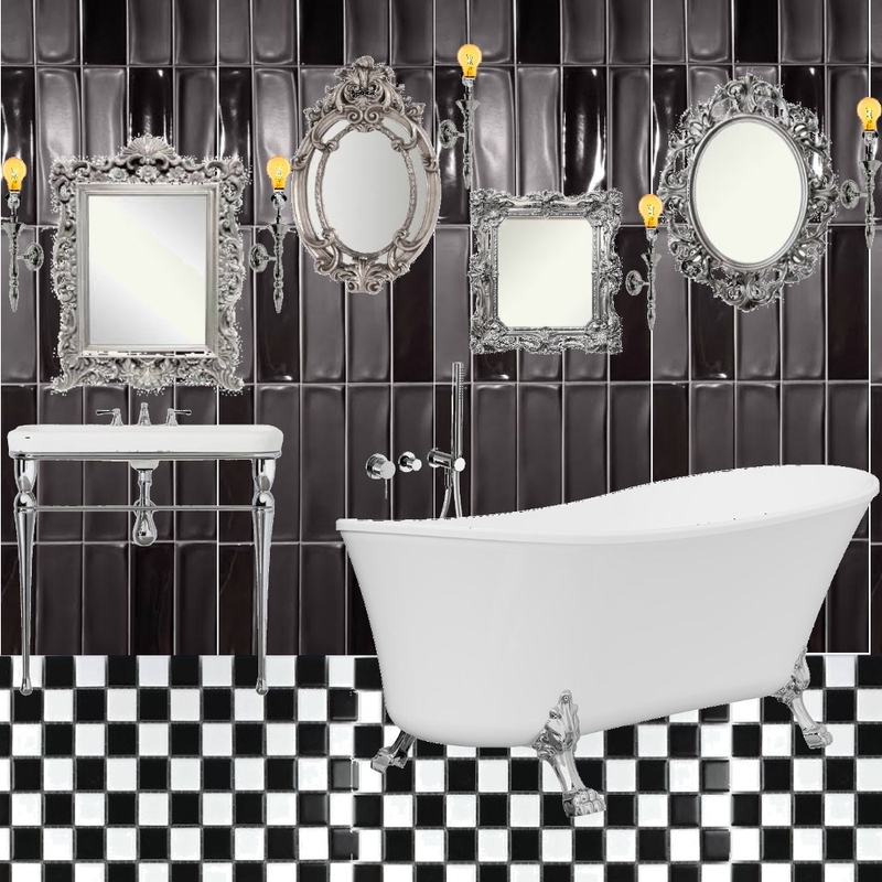 blacknwhite Interior Design Mood Board by alex hrl