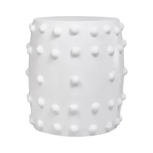 Otto Concrete Stool - White by CAFE Lighting & Living, a Side Table for sale on Style Sourcebook